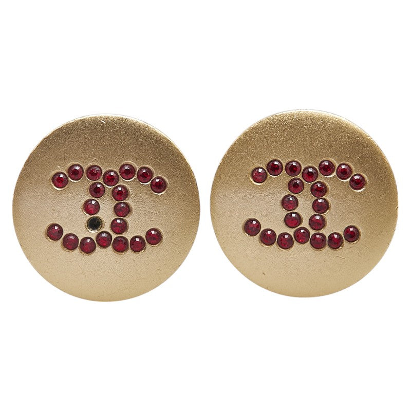 Chanel Coco Mark Round Earrings