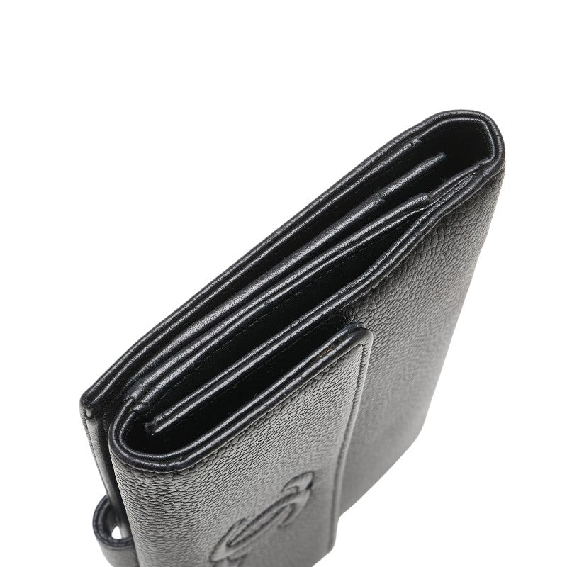 Chanel Coco Mark Caviar Long Wallet