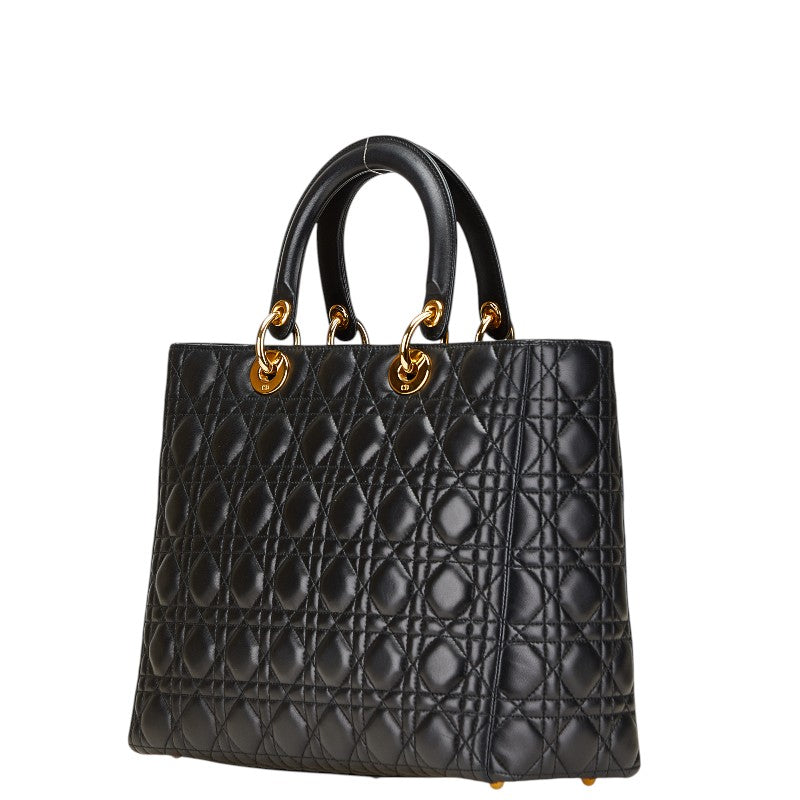 Dior Lady Cannage 2Way Bag Lambskin Travel Bag