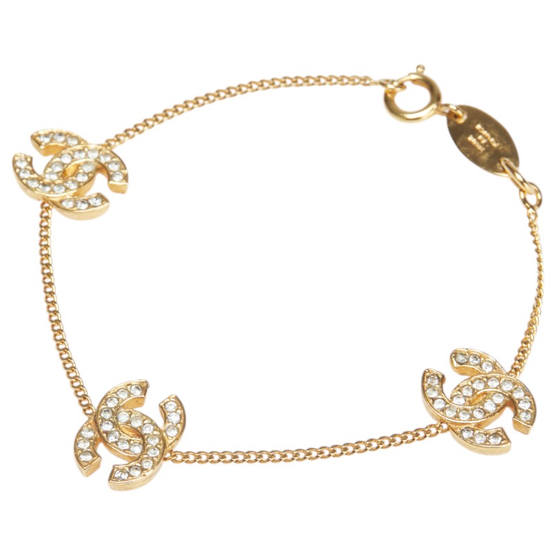 Chanel Coco Mark Rhinestone Bracelet