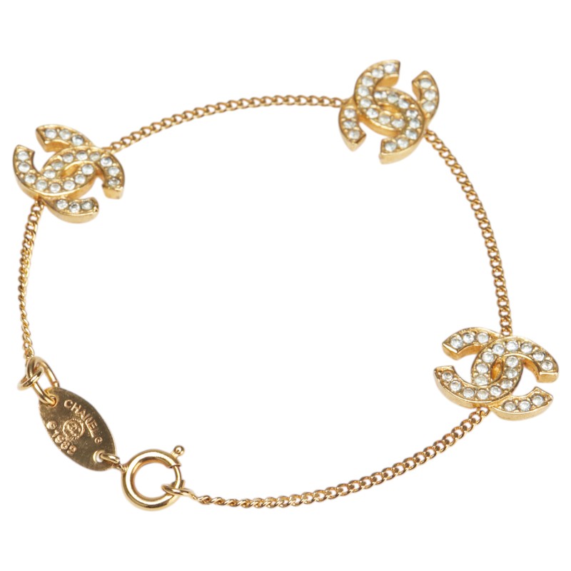 Chanel Coco Mark Rhinestone Bracelet