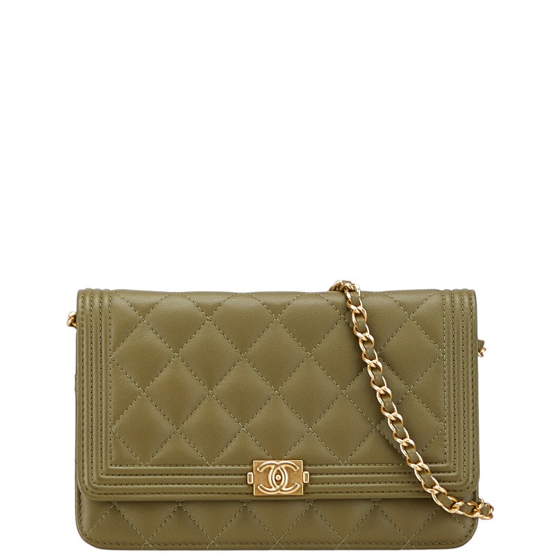 Chanel Boy Chanel Lambskin Shoulder Bag 16