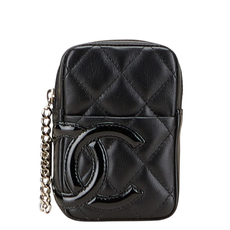 Chanel Cambon Line Coco Mark Leather Cigarette Case Bag