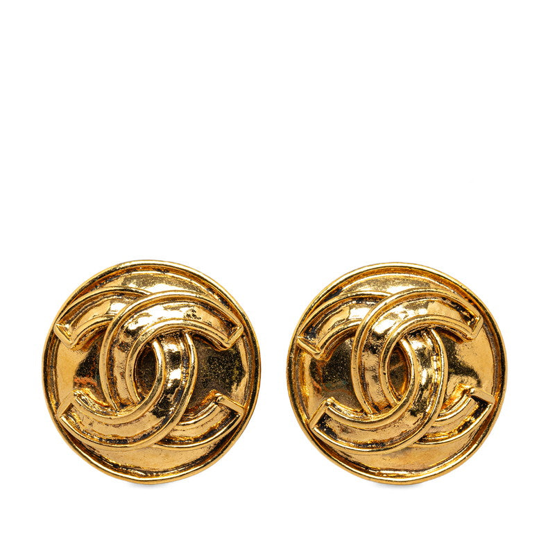 Chanel   Coco Mark Earrings Gold
