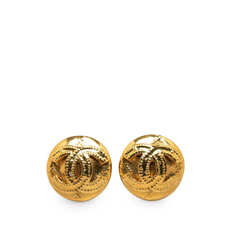 Chanel Gold Plated Coco Mark Earrings 94P Bag 3