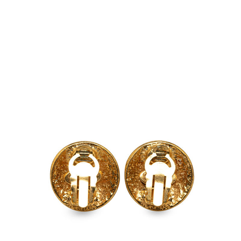 Chanel Gold Plated Coco Mark Earrings 94P Bag 3