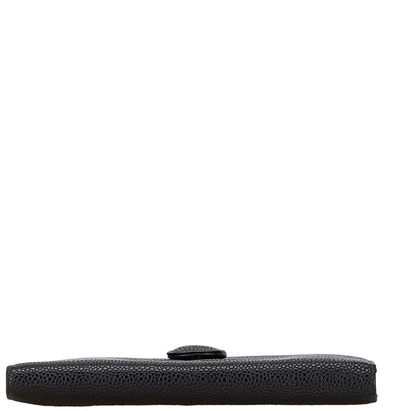Chanel Coco Mark Caviar Long Wallet
