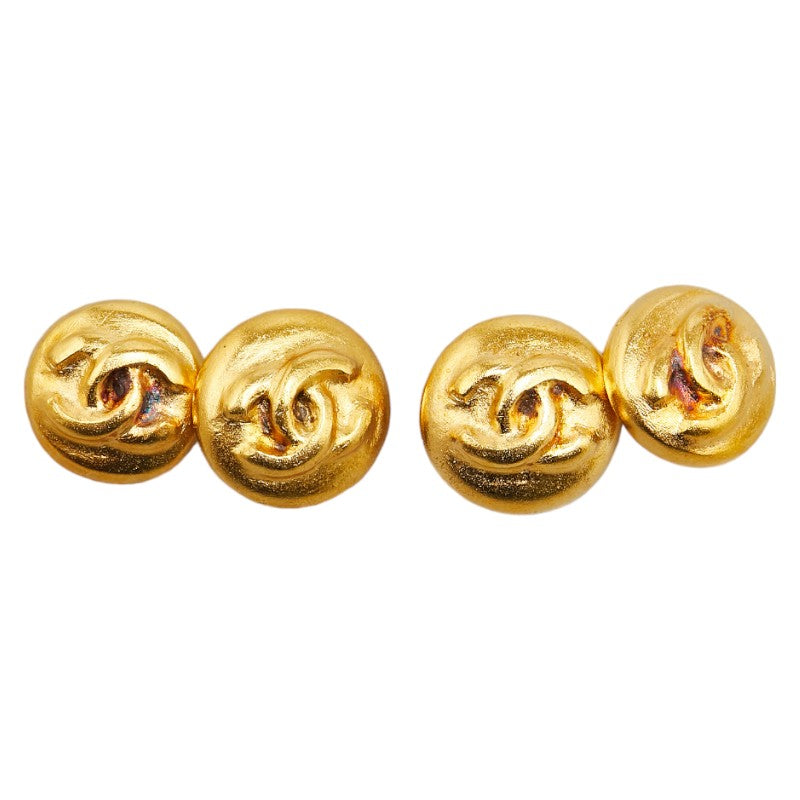 Chanel Coco Mark Round Double Cufflinks Bag