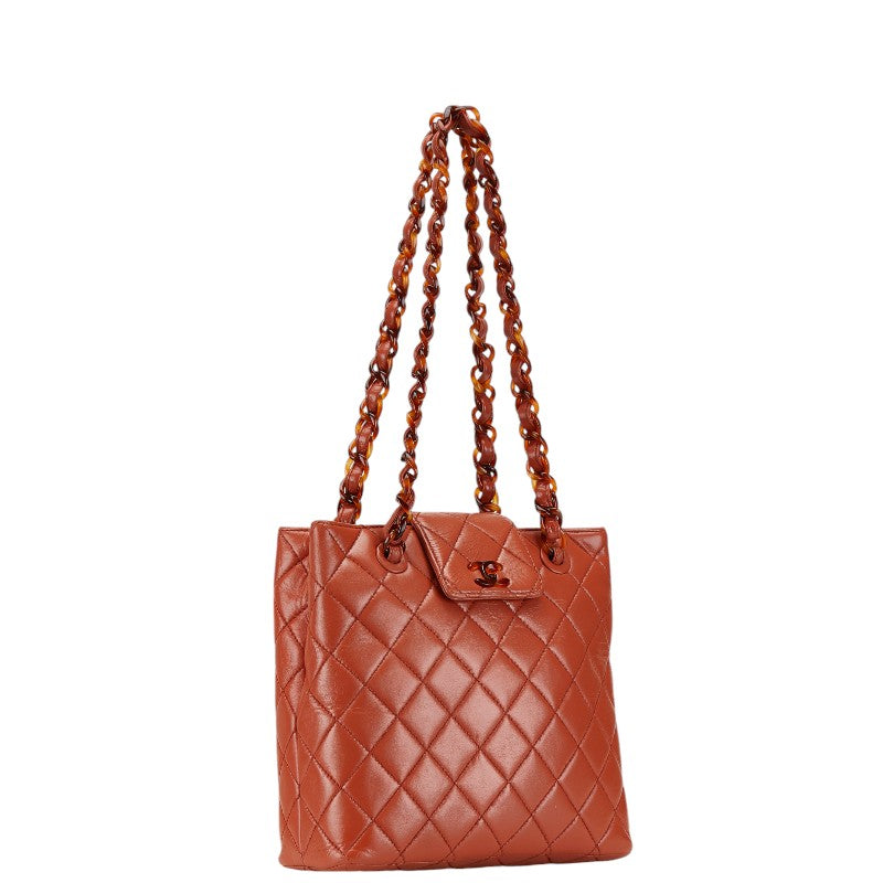 Chanel Coco Mark Matelasse Lambskin Shoulder Bag
