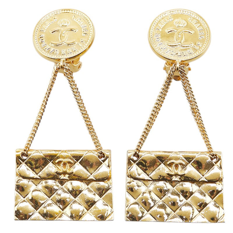 Chanel Coco Mark Matelasse Earrings Bag