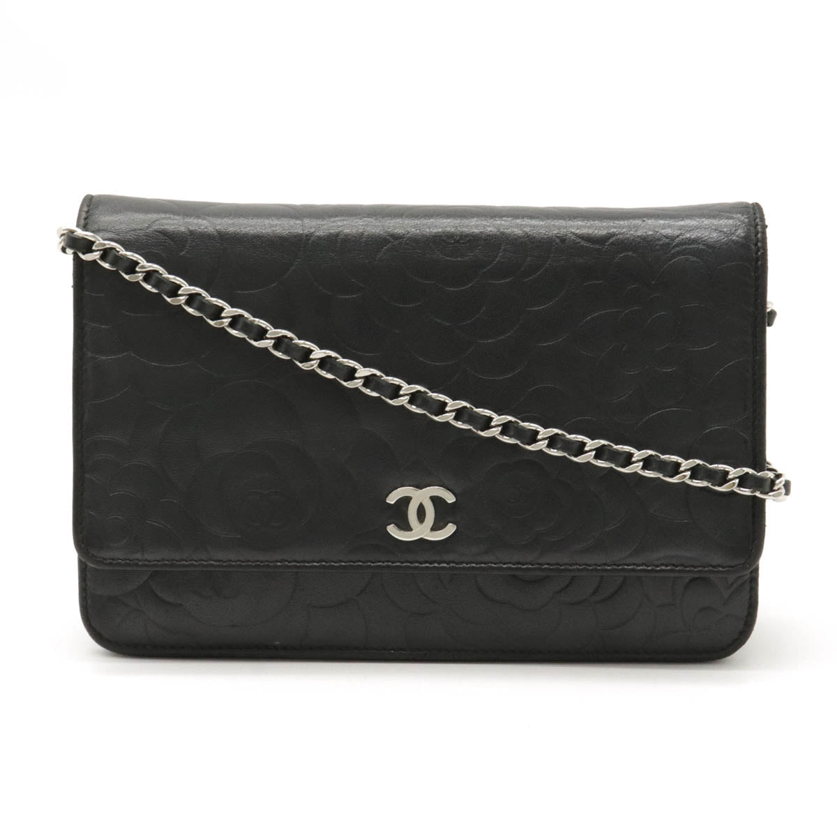 Chanel Wallet on Chain Camellia Lambskin Black