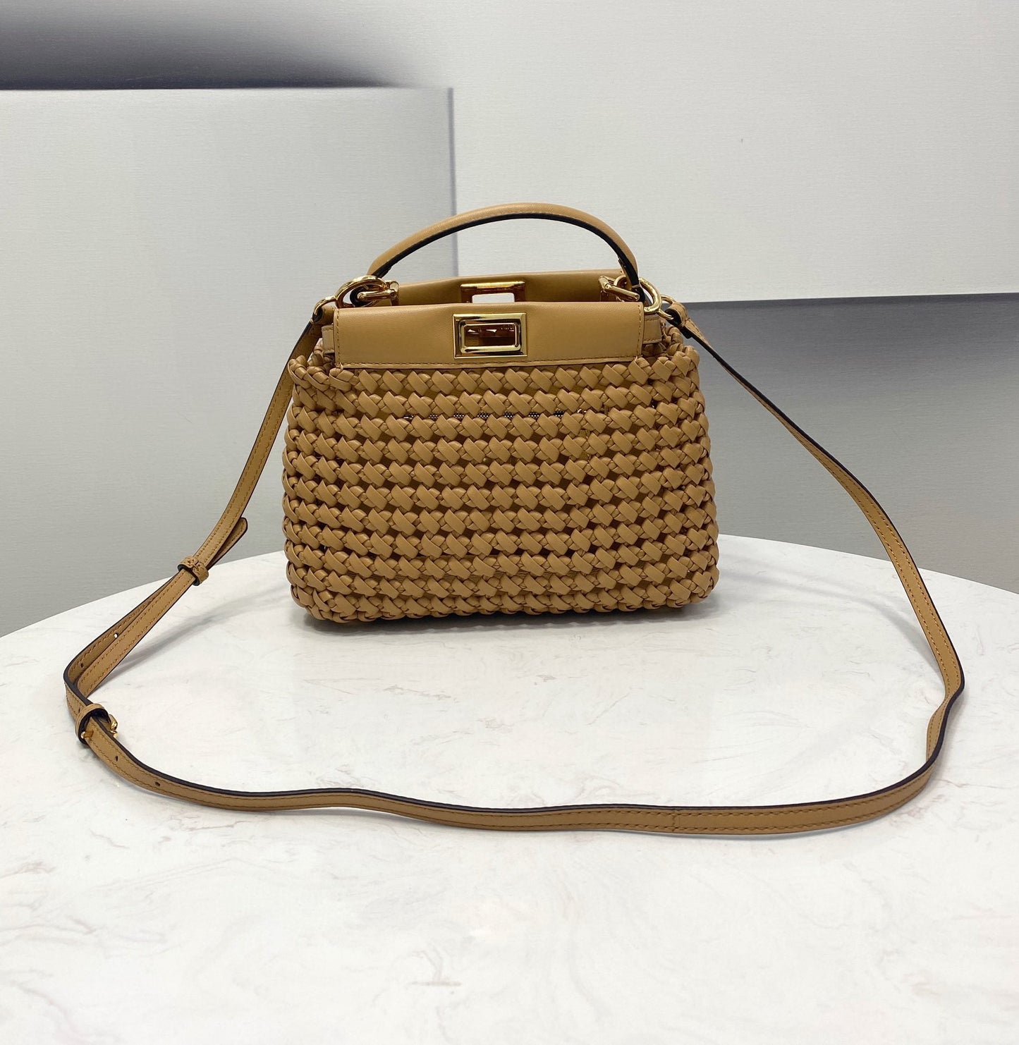Top QualityTop Quality Peekaboo Light Brown Mini Bag