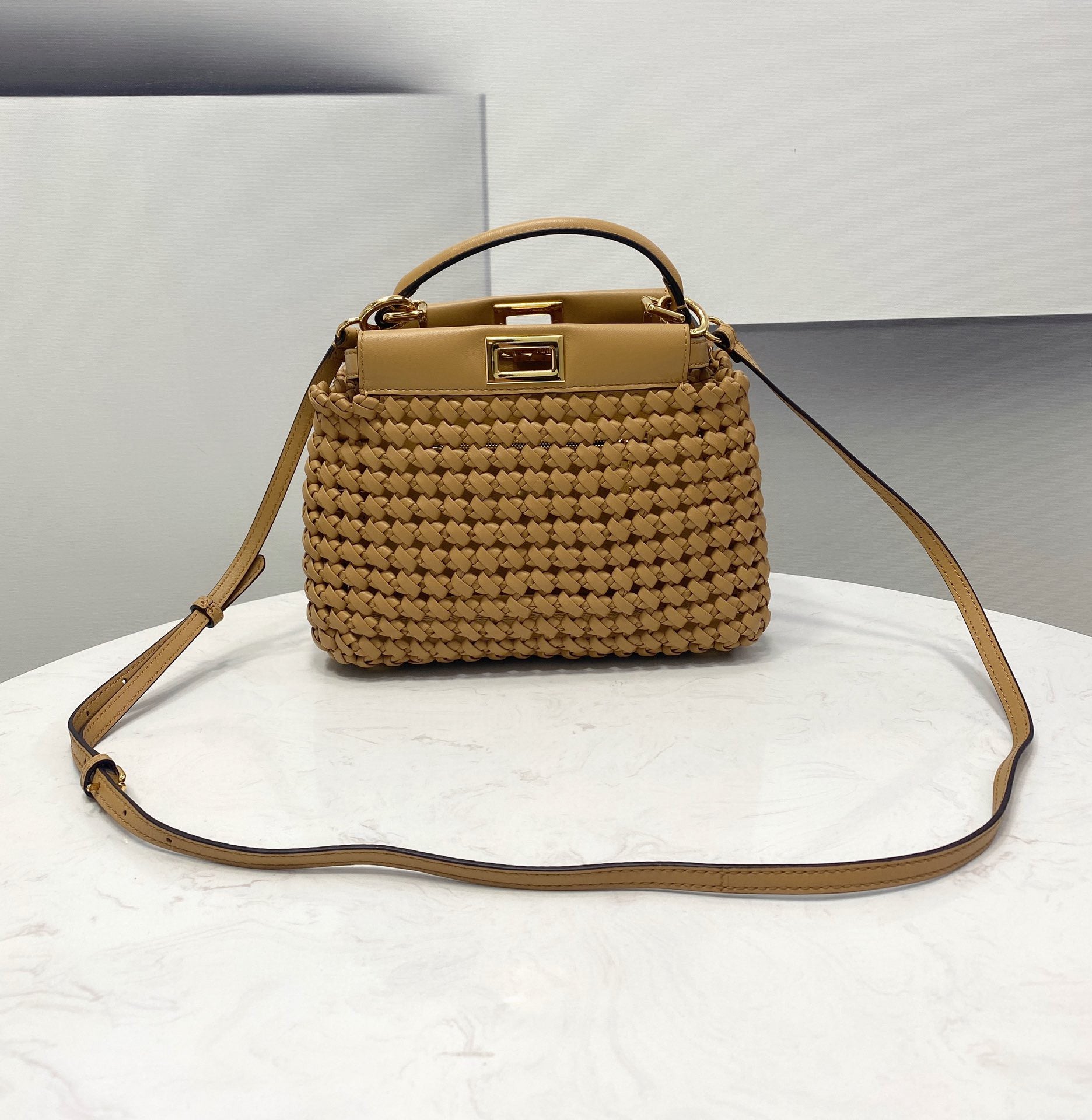 Top QualityTop Quality Peekaboo Light Brown Mini Bag