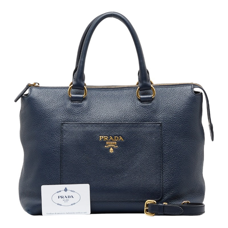 Prada 1Ba063 2Way Bag Leather Shoulder Bag