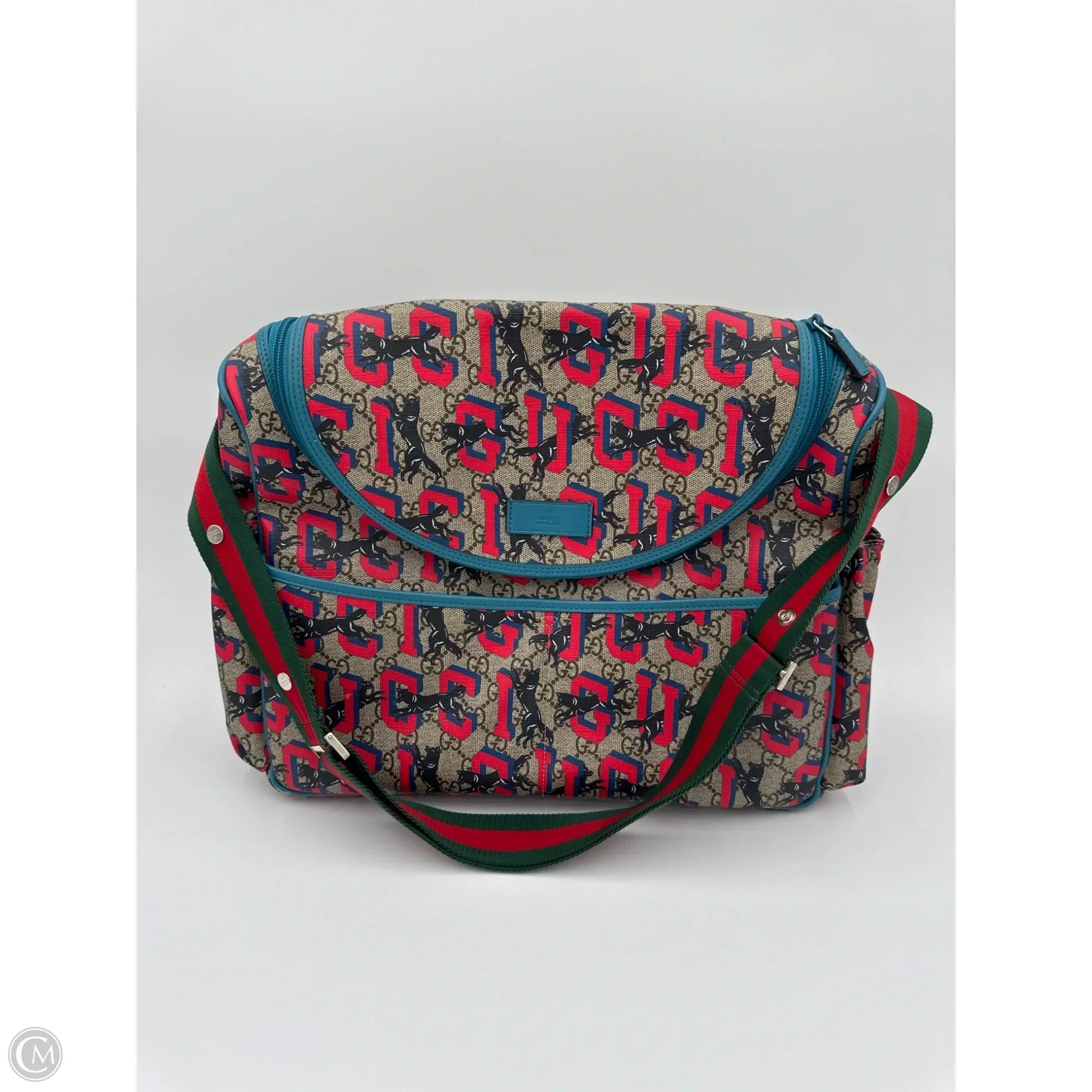 Diaper Bag Luxury Designer By Gucci, Size: Large