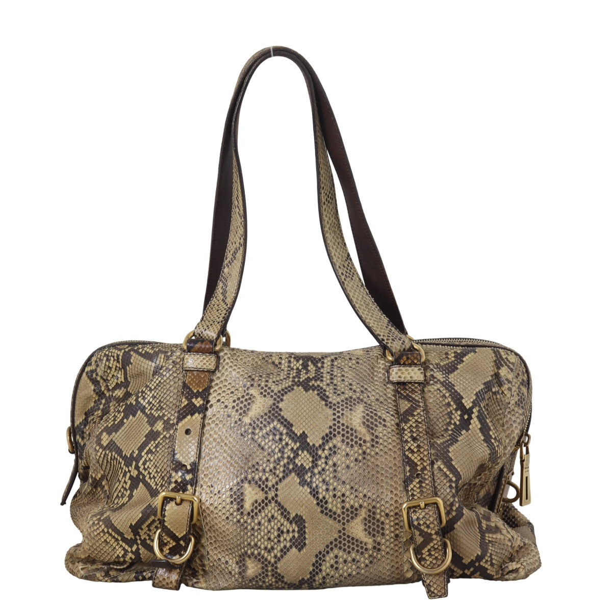 Prada Python Jewelled Tote Handbag Medium Tote Bag