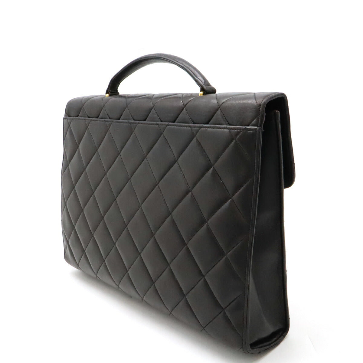 Chanel Leather Matelasse Coco Mark Briefcase Bag