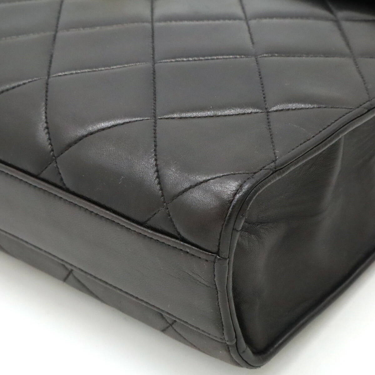 Chanel Leather Matelasse Coco Mark Briefcase Handbag