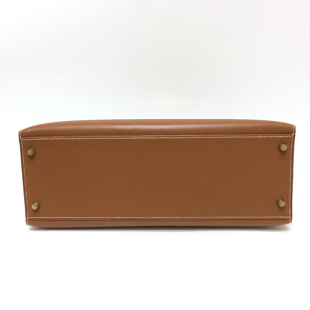 Hermes Handbag Courchevel Kelly Women Brown Travel Bag