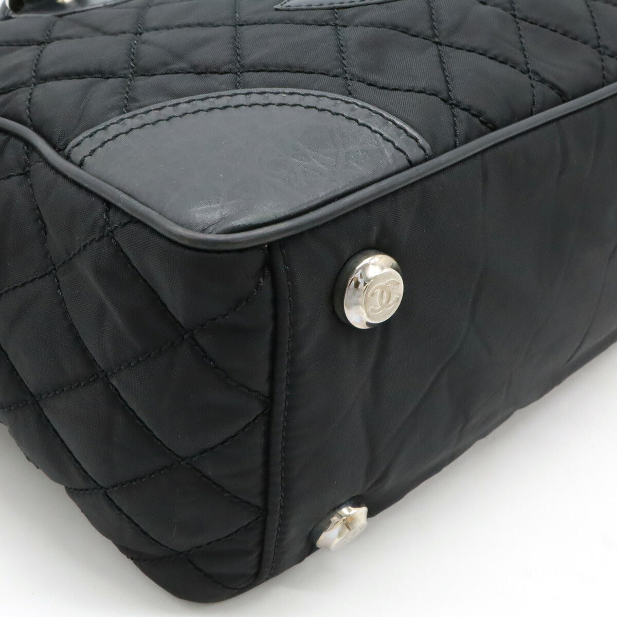 Chanel Nylon Canvas/Leather Paris New York Matelasse 2way Bag A33100