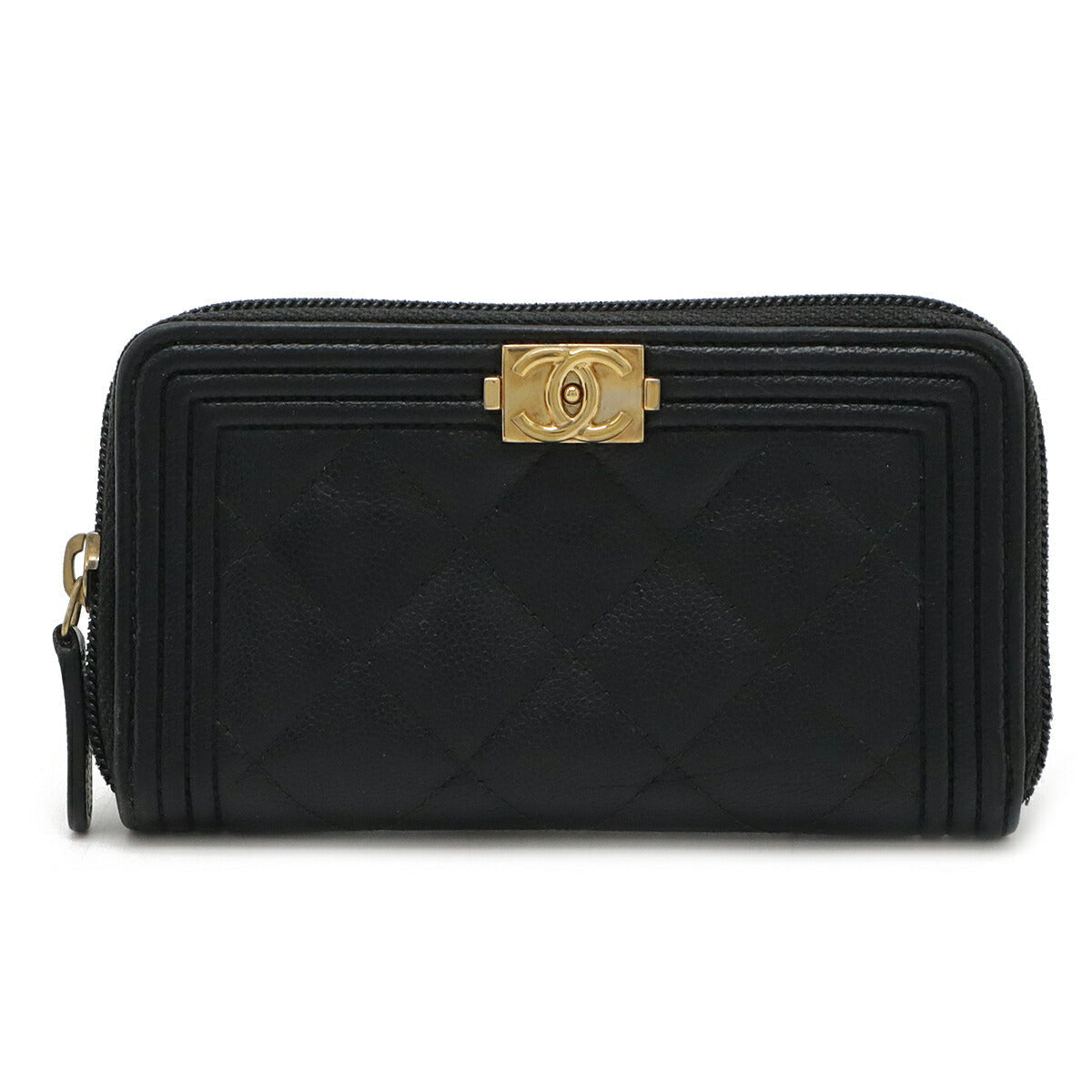 Chanel Caviar Skin Boy Chanel Bi-fold Wallet