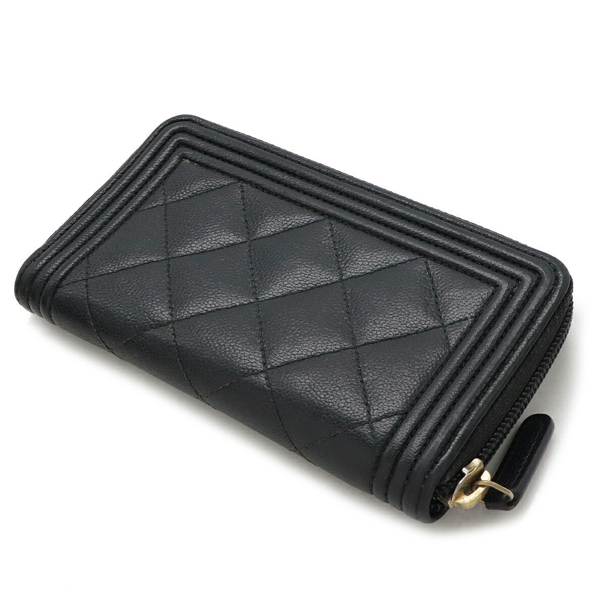 Chanel Caviar Skin Boy Chanel Bi-fold Wallet