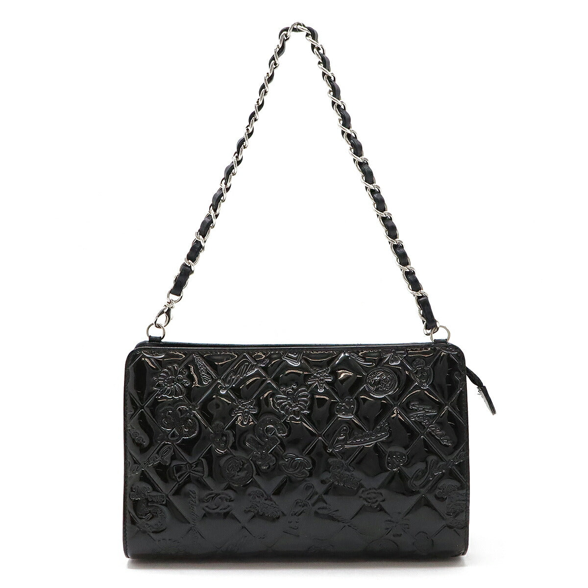 Chanel Enamel Icon Symbol Charm 2way Shoulder Handbag A37156