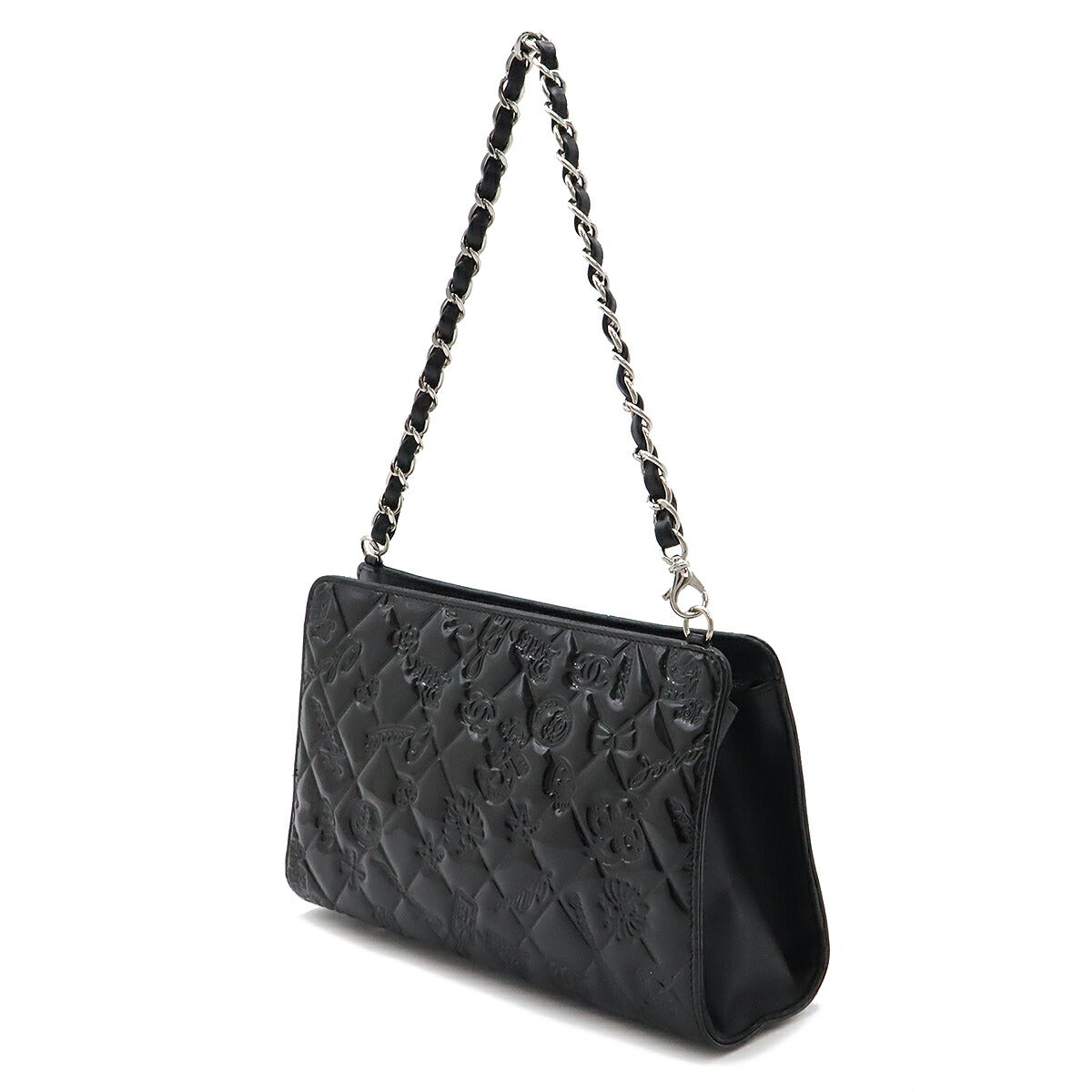 Chanel Enamel Icon Symbol Charm 2way Shoulder Handbag A37156