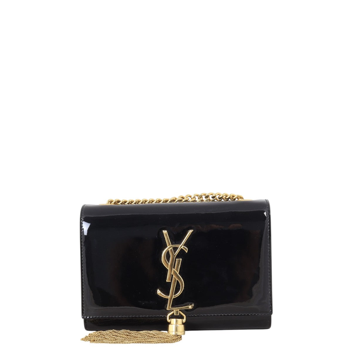 YSL Saint Laurent Kate Tassel Bag Patent Small Chain Travel Bag