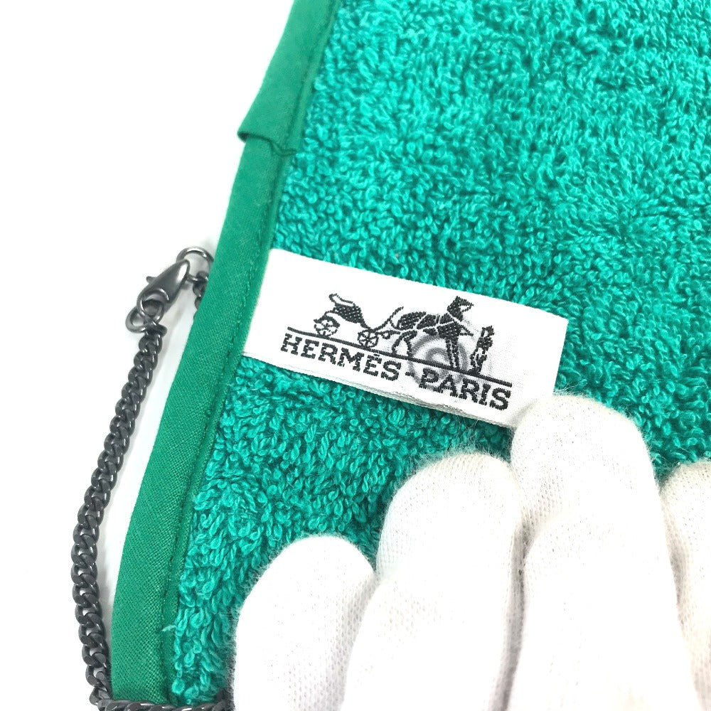 Towel Cotton Bird Pattern Women Handbag Green Travel Bag