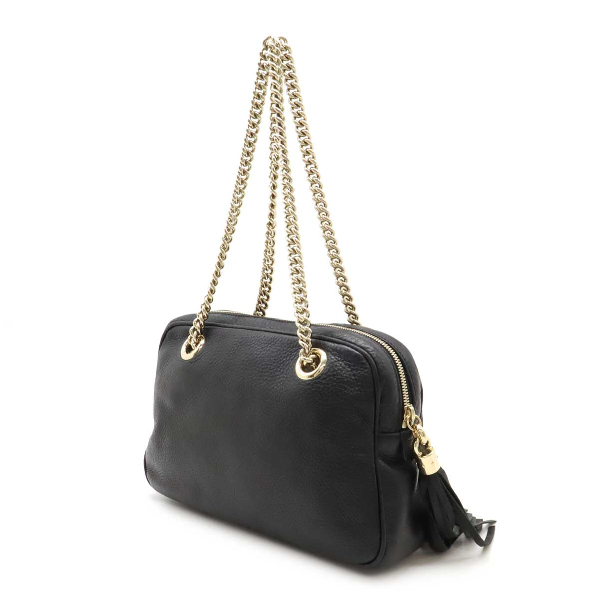 Gucci Soho Interlocking Shoulder Bag Shoulder Bag Leather Chain