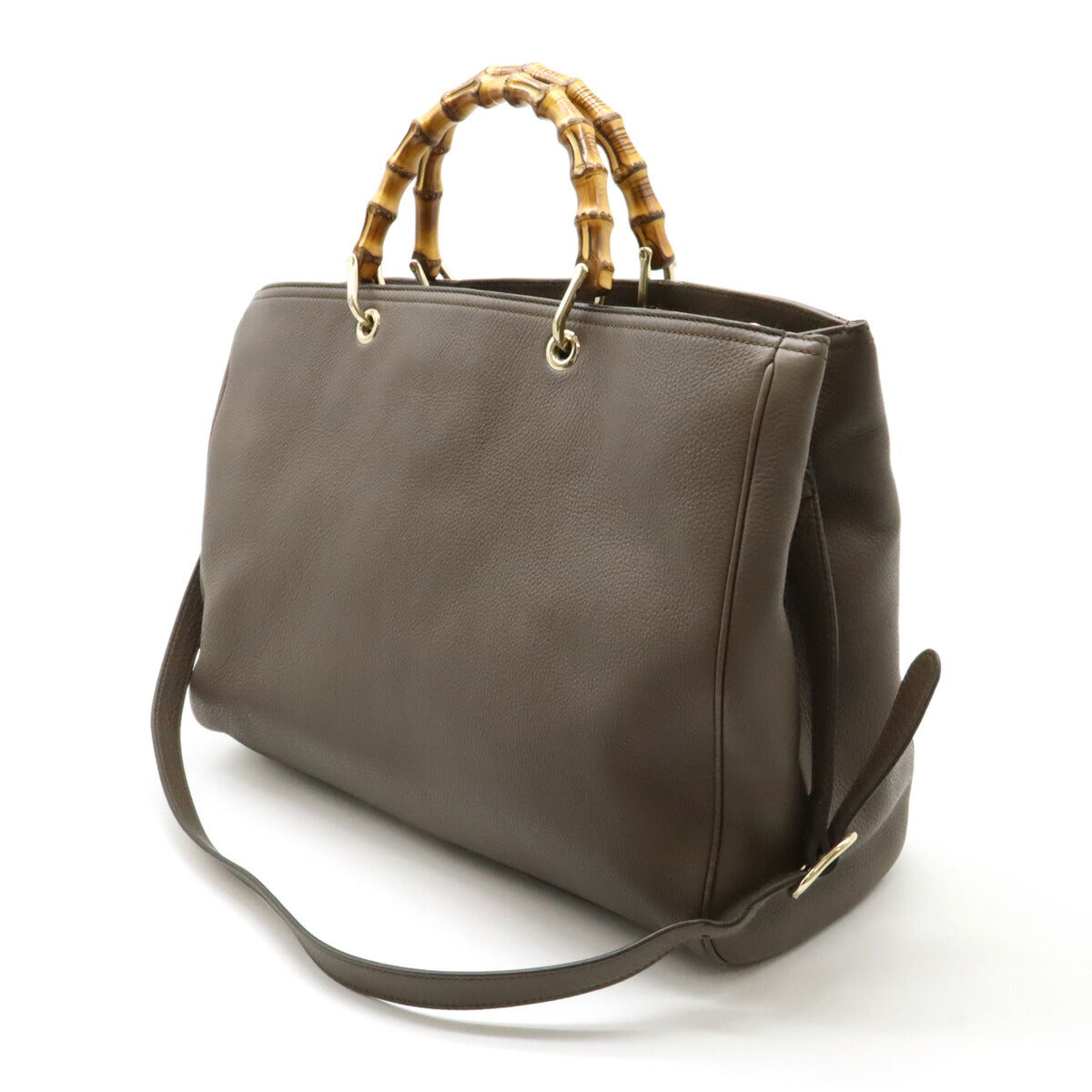 Gucci Bamboo Shopper 2Way Bag Leather Travel Bag Bag 323658