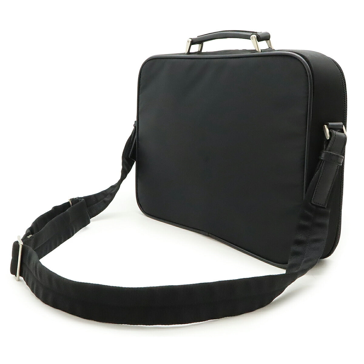 Prada 2Way Briefcase Handbag Nylon Travel Bag