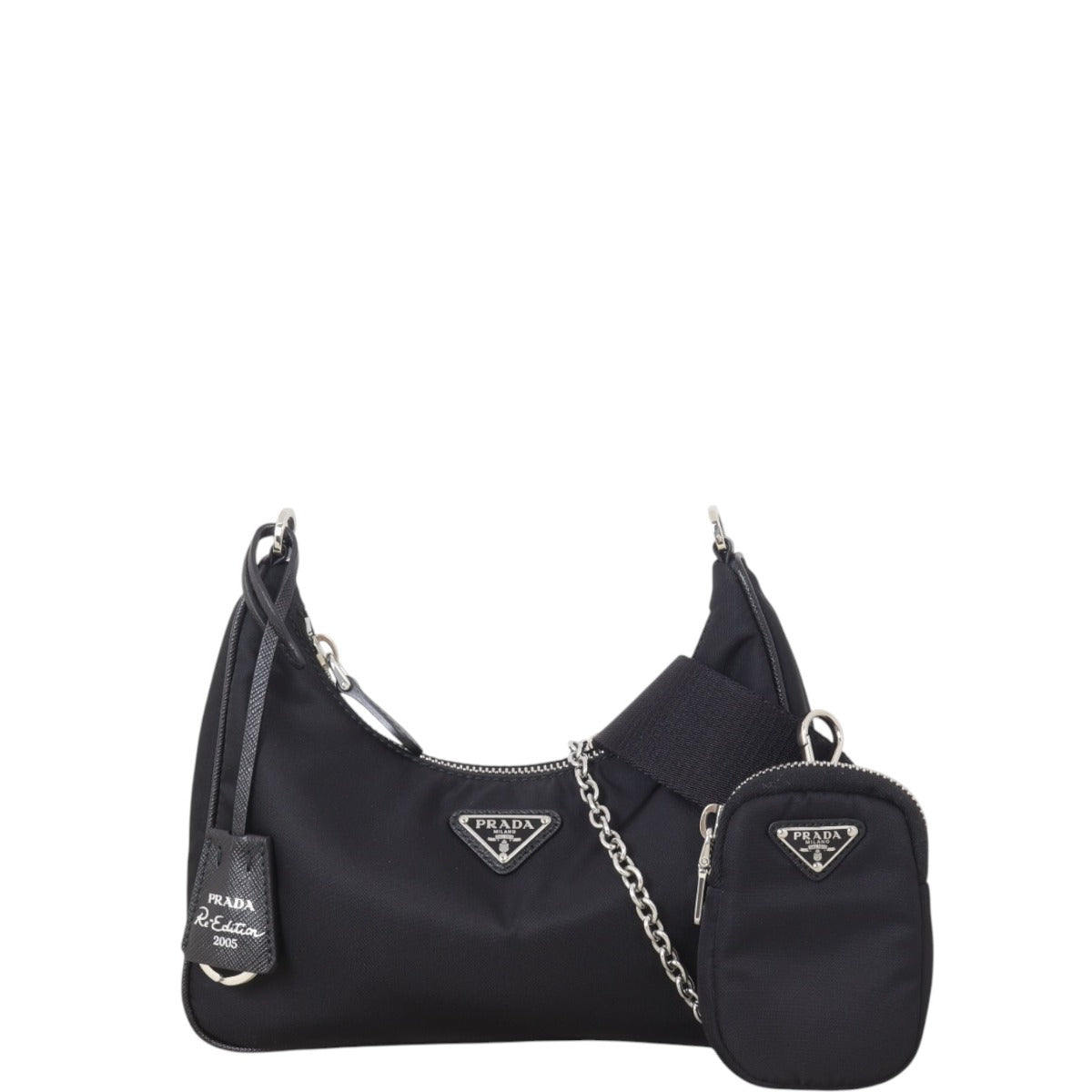 Prada Crossbody Bag Re-Edition Tessuto Shoulder Bag 8 Nylon Black