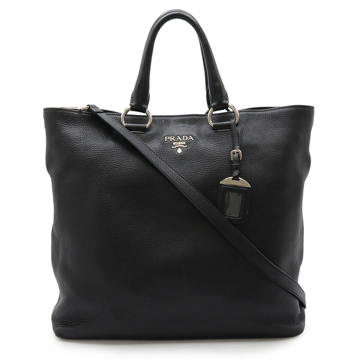 Prada 2Way Bag Leather Travel Bag 7