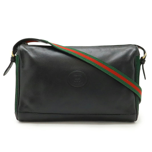 Gucci Old Sheline Line Shoulder Bag Leather