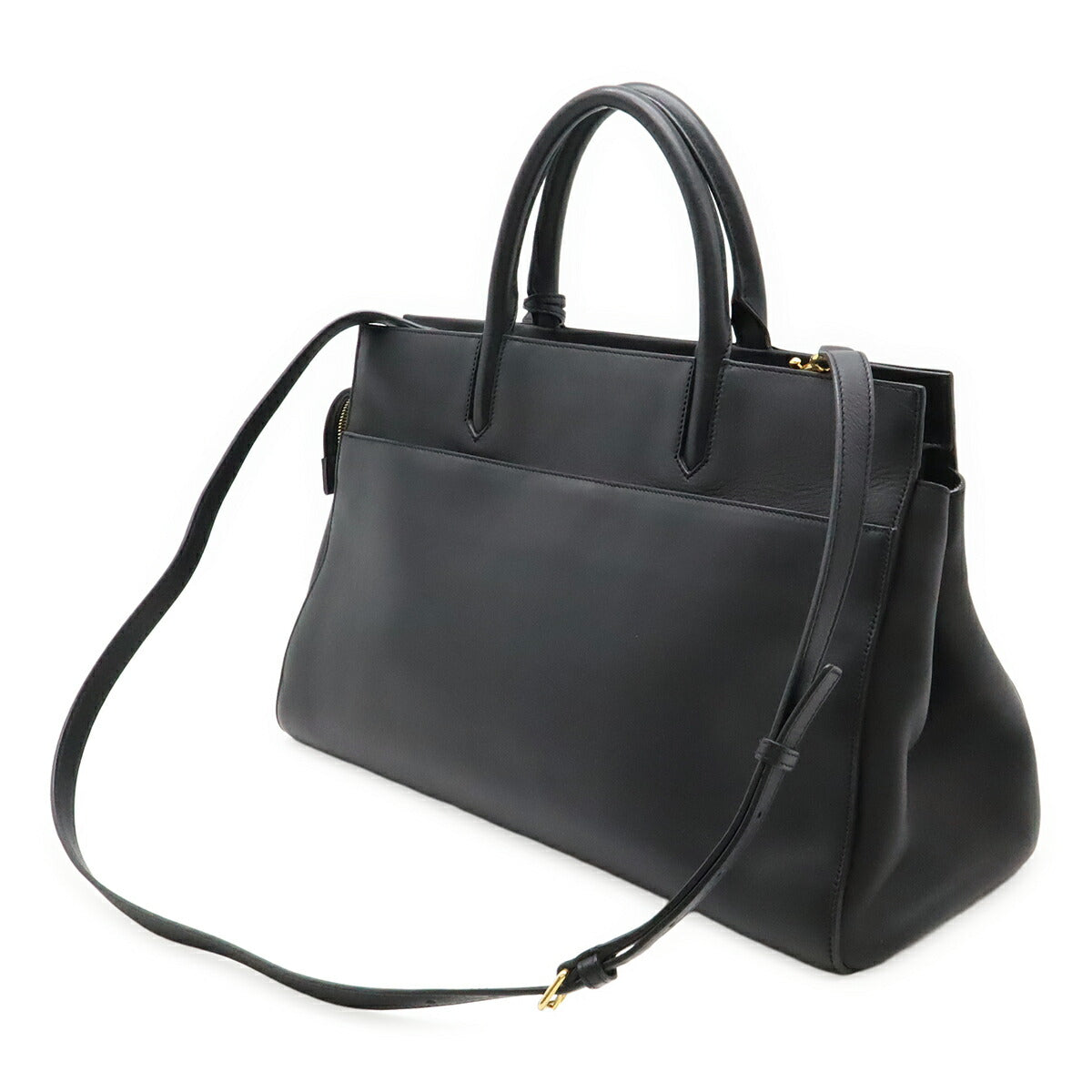 YSL Saint Laurent Paris Cabas Rive Gauche 2Way Bag Leather Travel Bag
