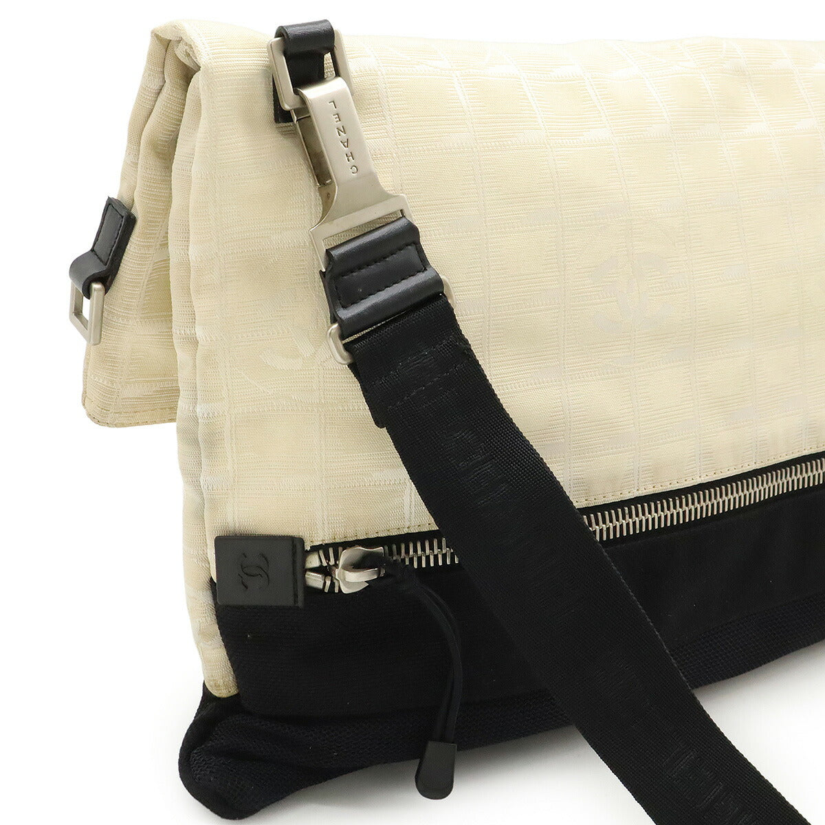 Chanel New Travel Line Nylon Jacquard 2way Bag
