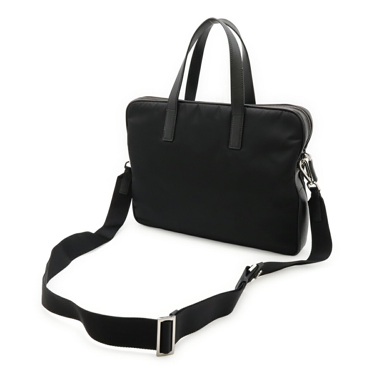 Prada 2Ve368 2Way Briefcase Handbag Nylon Travel Bag