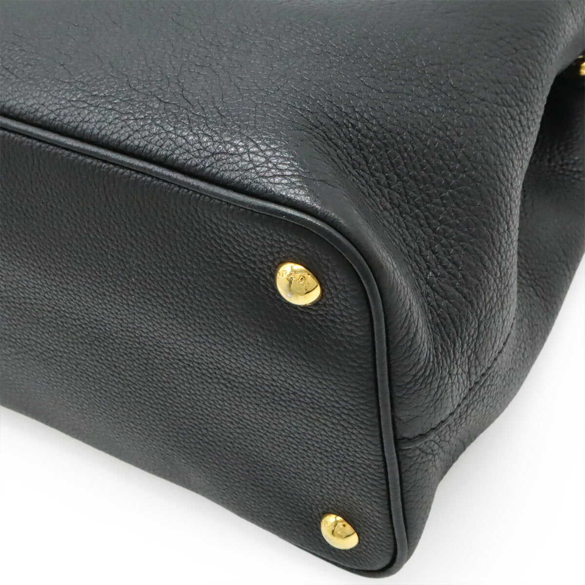Prada 1Ba239 2Way Handbag Leather Travel Bag