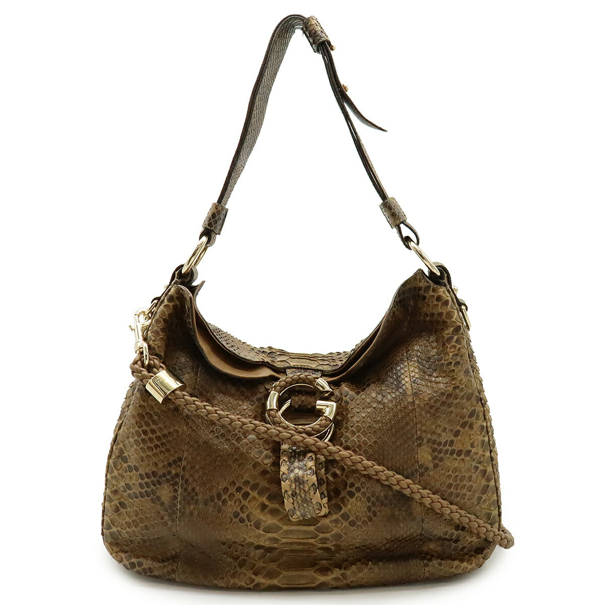 Gucci Wave Python 2Way Bag Travel Bag