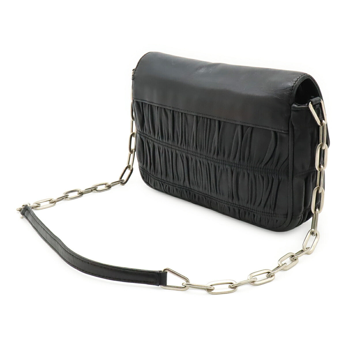 Prada Shoulder Bag Leather Leather Shoulder Bag