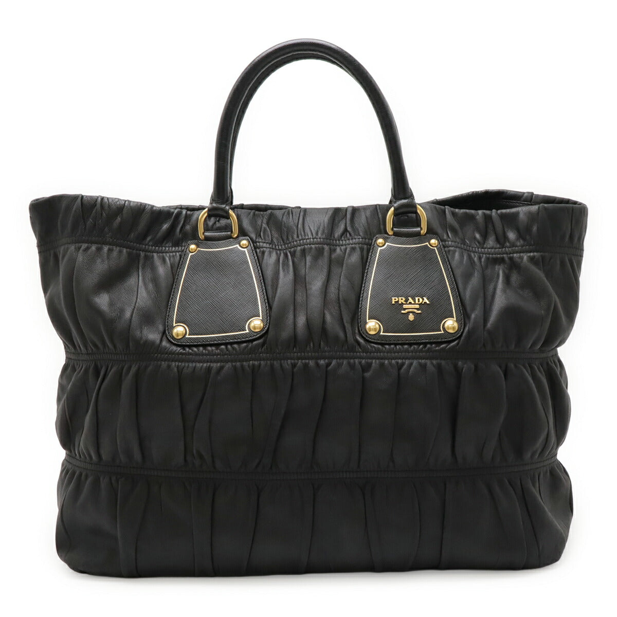 Prada Gather Tote Bag Leather