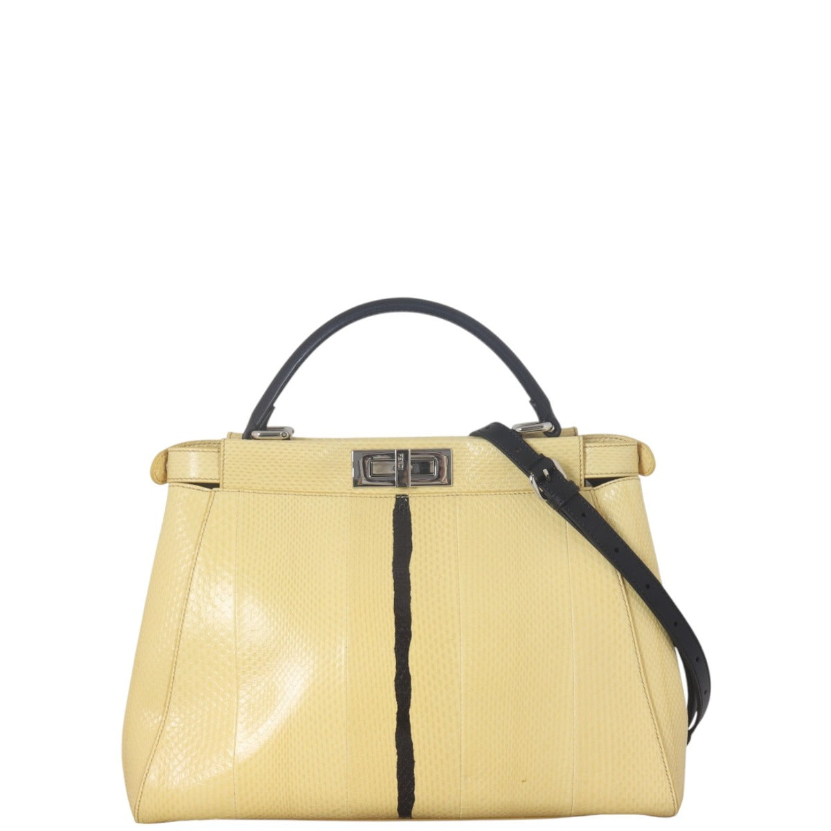 Fendi Peekaboo Python Shoulder Bag Medium