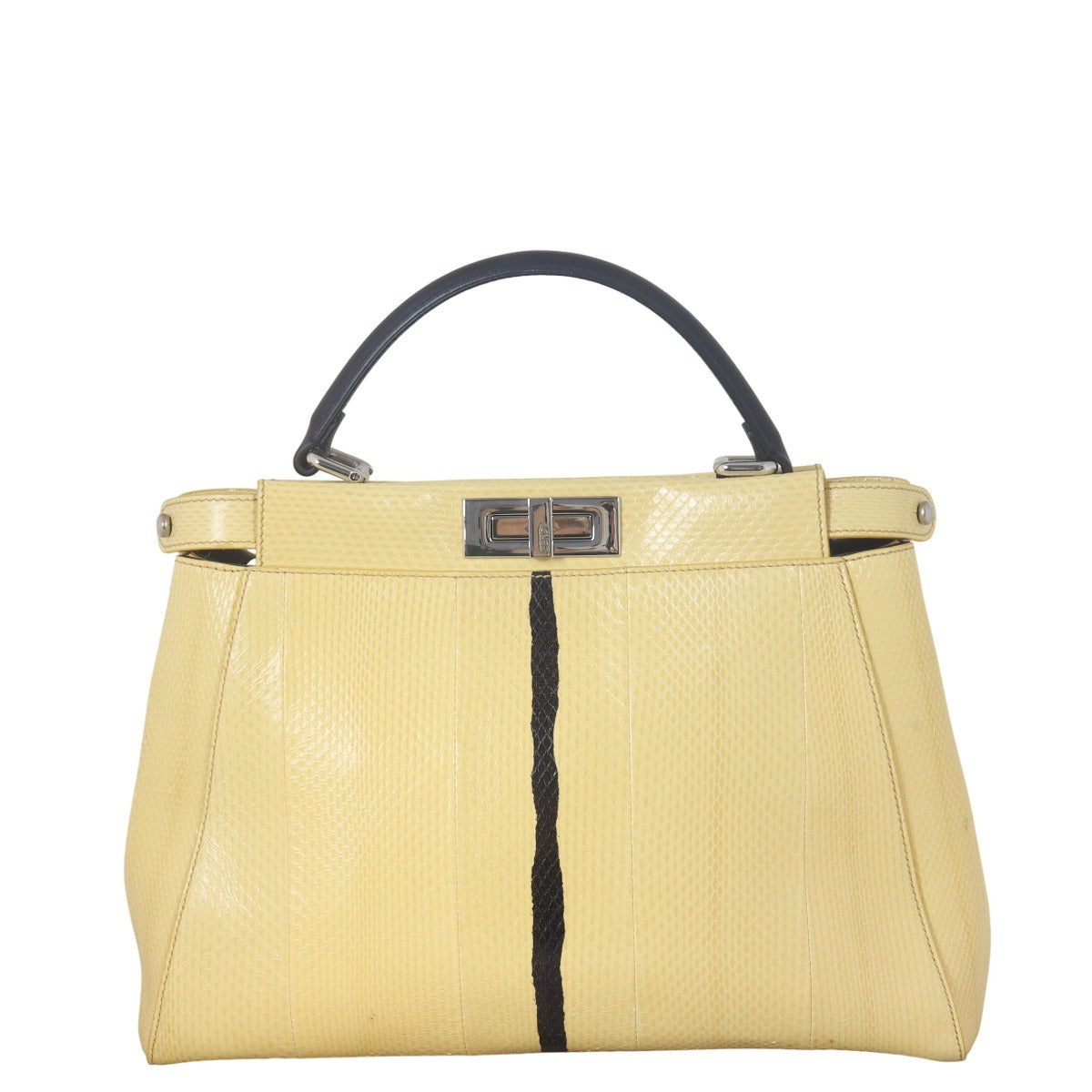 Fendi Peekaboo Python Shoulder Bag Medium
