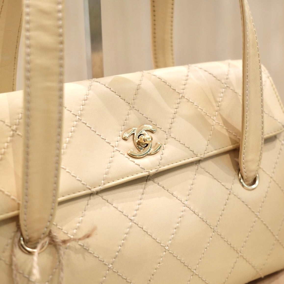 Chanel   flap tote bag
