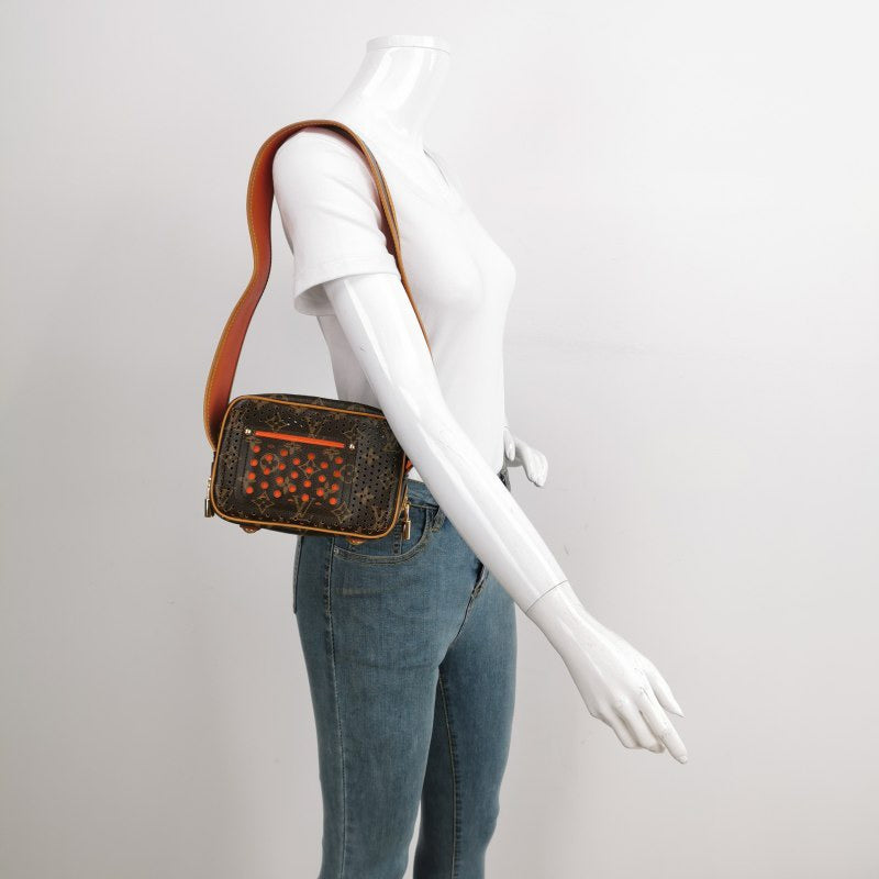 Louis Vuitton Trocadero Perforation Camera Monogram Brown Crossbody Bag