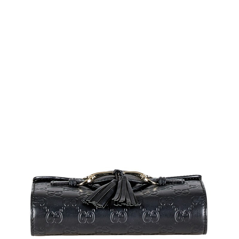 Gucci Emily Horsebit ssima Shoulder Bag Leather