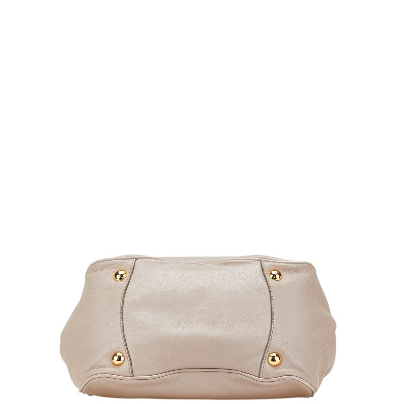 Prada Ribbon 2Way Bag Leather Travel Bag
