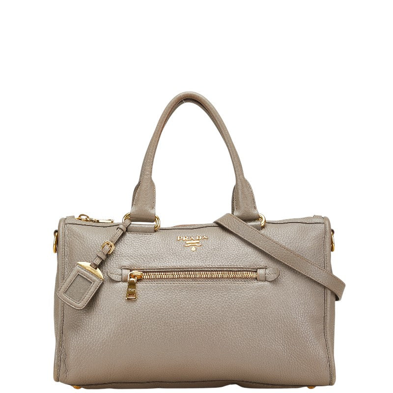 Prada Official Unnamed 2Way Bag Leather Travel Bag